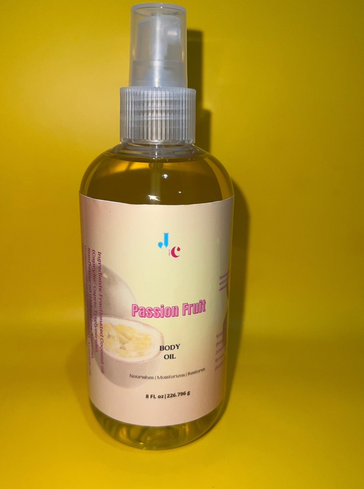 Passion fruit body oil